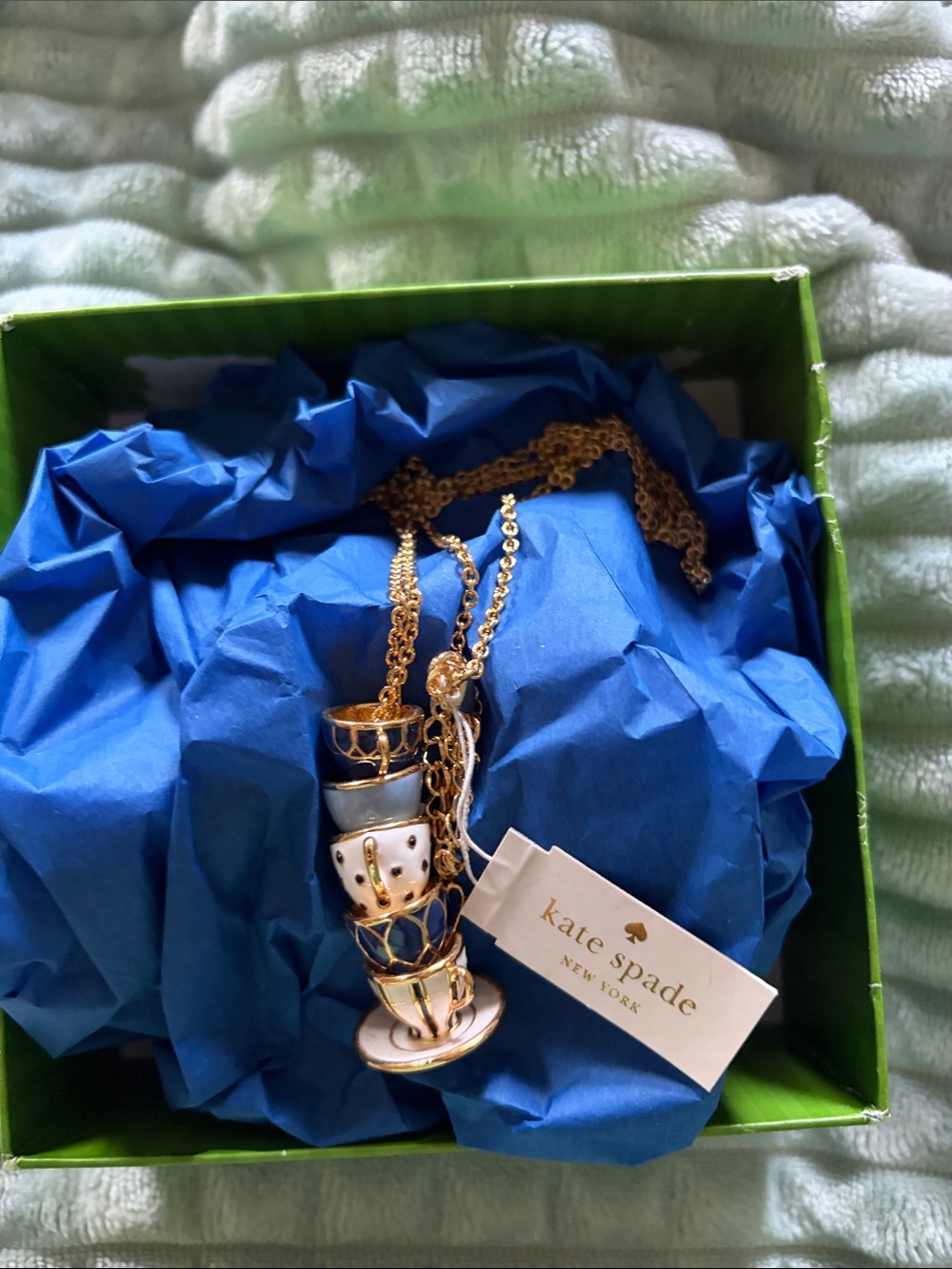 NWT kate spade ♠️ Teacup Necklace